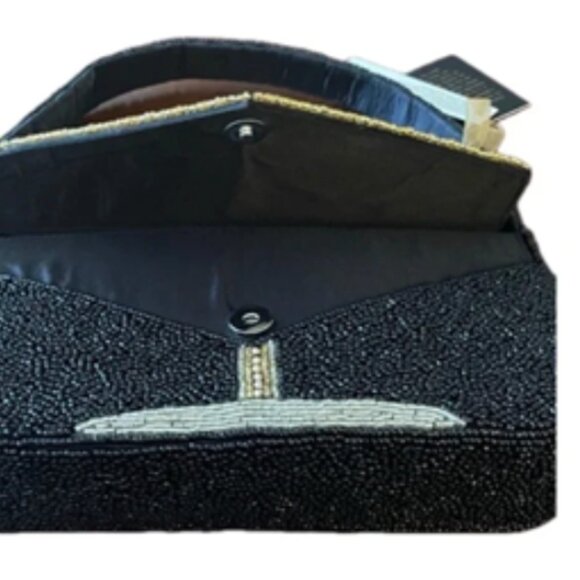 Handcrafted in India Beaded Martini with Olive Jewel Shoulder Bag NWT - Picture 5 of 6